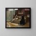 Bouderie in Gustave Courtois's workshop - Pascal-Adolphe-Jean Dagnan-Bouveret — framed artwork on a wall