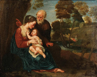 The Rest of the Holy Family - Pasquale Rossi — artwork view