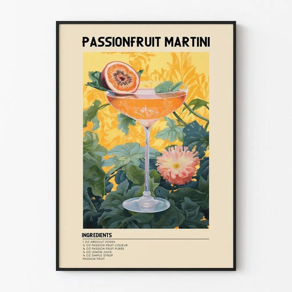 Passionfruit Martini | Decorative Poster