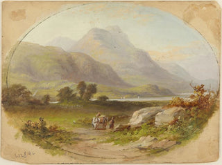 Mountain Landscape Painting - Patrick Branwell Brontë — artwork view