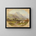 Mountain Landscape Painting - Patrick Branwell Brontë — framed artwork on a wall