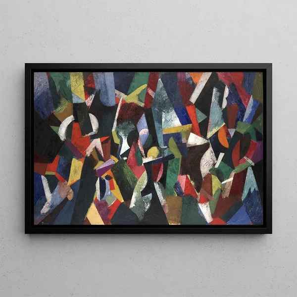Composition IV - Patrick Henry Bruce — framed artwork on a wall