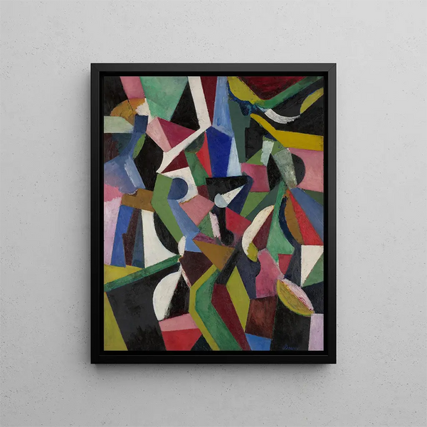 Composition I - Patrick Henry Bruce — framed artwork on a wall
