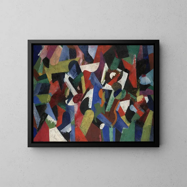 Composition V - Patrick Henry Bruce — framed artwork on a wall