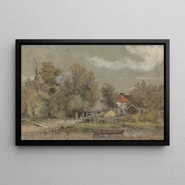 Les Champs de Battersea - Patrick Nasmyth — framed artwork on a wall