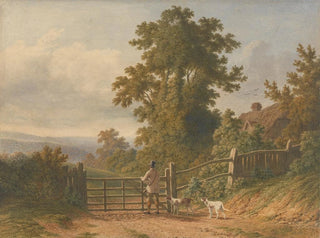 Sporty painting and its dogs - Patrick Nasmyth — artwork view