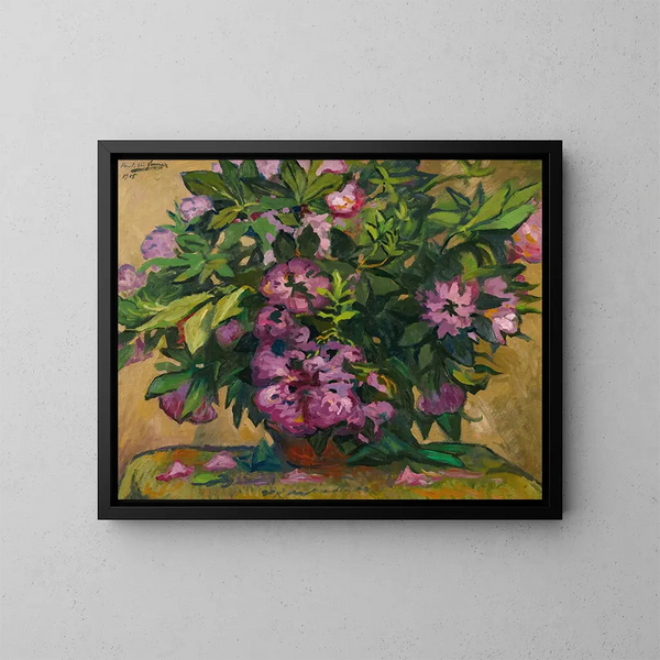 Bouquet de fleurs - Paul-Élie Gernez — framed artwork on a wall