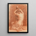 a feminine figure styling her hair - Paul Albert Baudouin — framed artwork on a wall