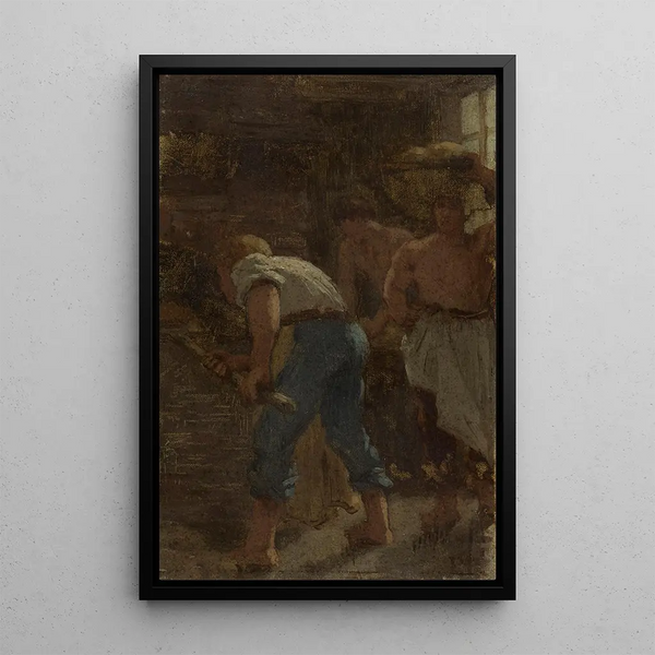 Histoire du blé La Fabrication du pain - Paul Albert Baudouin — framed artwork on a wall