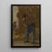 Histoire du blé Le Battage - Paul Albert Baudouin — framed artwork on a wall