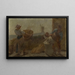 Histoire du blé: Le Criblage - Paul Albert Baudouin — framed artwork on a wall