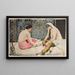 Joueuses d'osselets - Paul Alexandre Alfred Leroy — framed artwork on a wall