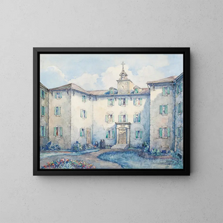 Seminar of the Sulpicians - Paul Archibald Octave Caron — framed artwork on a wall