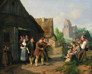La Procession de mariage - Paul August Plum — artwork view