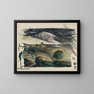 Tornado Painting - Paul B. Travis — framed artwork on a wall