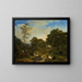 Pastoral Scene - Paul Balthasar Ommeganck — framed artwork on a wall