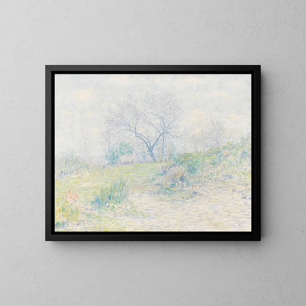 Birches in Spring - Paul Baum — framed artwork on a wall