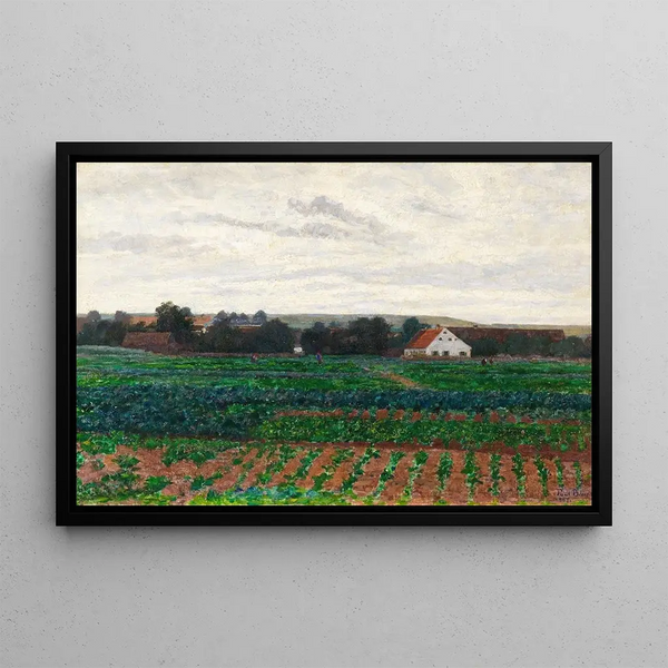 Dans la lande de Dachau - Paul Baum — framed artwork on a wall