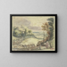 Jacob wrestling with the angel - Paul Bril — framed artwork on a wall