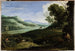 Landscape Painting with Hunters - Paul Bril — artwork view