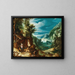 Landscape with the Temptation of Saint Anthony - Paul Bril — framed artwork on a wall
