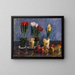 Flower Still Life - Paul Burman — framed artwork on a wall