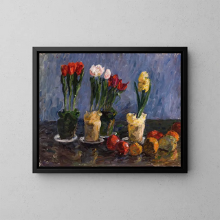Flower Still Life - Paul Burman — framed artwork on a wall