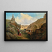 Jerusalem Valley of Kidron with the Tomb of Absalom - Paul Chardin — framed artwork on a wall