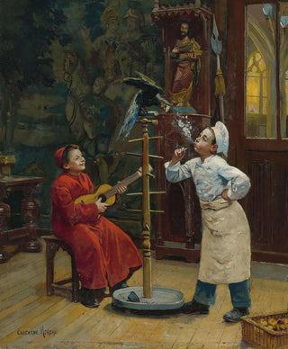 Paul Charles ChocarneMoreau - Teasing the parrot.webp