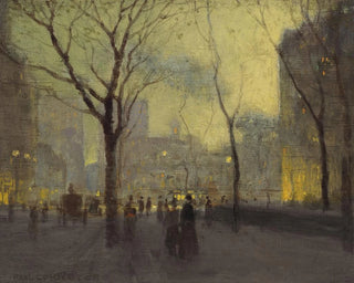 Hôtel Plaza sous la pluie - Paul Cornoyer — artwork view