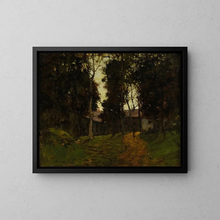L'Ancien Auberge - Paul Cornoyer — framed artwork on a wall