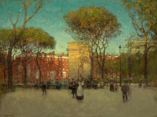 Washington Square, New York - Paul Cornoyer — artwork view
