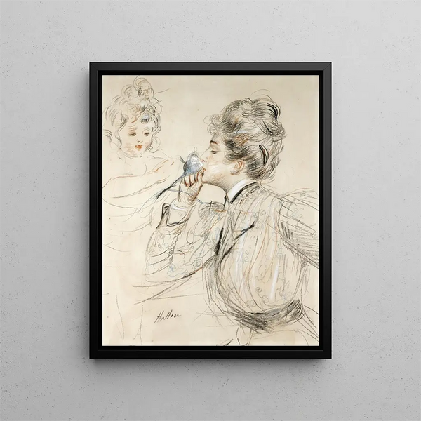 The Perfume - Paul César Helleu — framed artwork on a wall