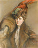 Dame au chapeau de plumes - Paul César Helleu — artwork view