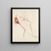 Pas - Paul César Helleu — framed artwork on a wall