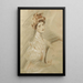 Portrait of a Woman - Paul César Helleu — framed artwork on a wall