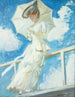 Portrait of Mrs. Helleu with an umbrella - Paul César Helleu — artwork view