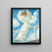 Portrait of Mrs. Helleu with an umbrella - Paul César Helleu — framed artwork on a wall