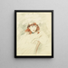 Portrait Painting of Ellen - Paul César Helleu — framed artwork on a wall