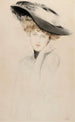 Portrait of a Woman with Hat - Paul César Helleu — artwork view