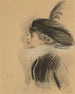 Portrait Painting of Belle da Costa Greene - Paul César Helleu — artwork view
