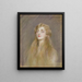 Portrait of Mlle Blanche de Pas - Paul César Helleu — framed artwork on a wall
