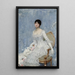 Young woman in white - Paul César Helleu — framed artwork on a wall