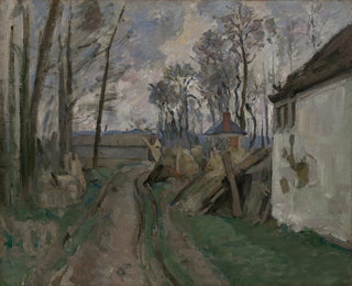 a village path near Auvers - Paul Cézanne — artwork view