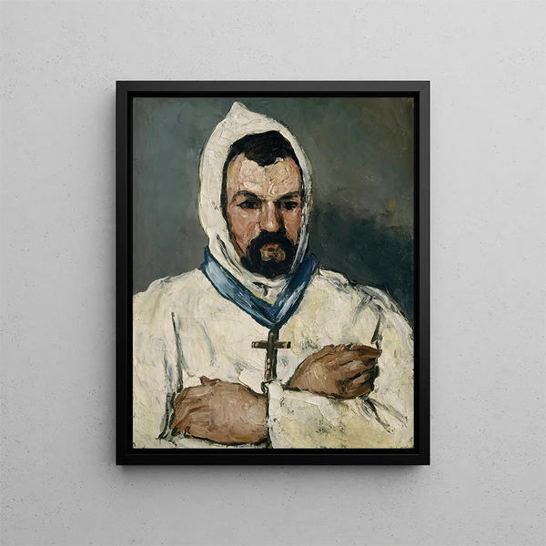 Antoine Dominique Sauveur Aubert born in 1817, the artist's uncle as a monk - Paul Cézanne — framed artwork on a wall
