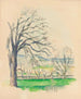 Tree Bare at Jas de Bouffan - Paul Cézanne — artwork view
