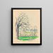 Tree Bare at Jas de Bouffan - Paul Cézanne — framed artwork on a wall