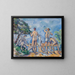 Bathers - Paul Cézanne — framed artwork on a wall