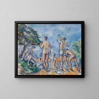 Bathers - Paul Cézanne — framed artwork on a wall