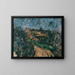 Virage de la route au sommet du chemin des Lauves - Paul Cézanne — framed artwork on a wall
